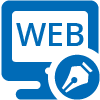 web writing icon